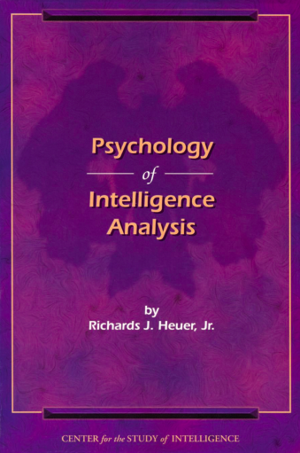 A great book about intelligence analysis which taught me a lot of things!